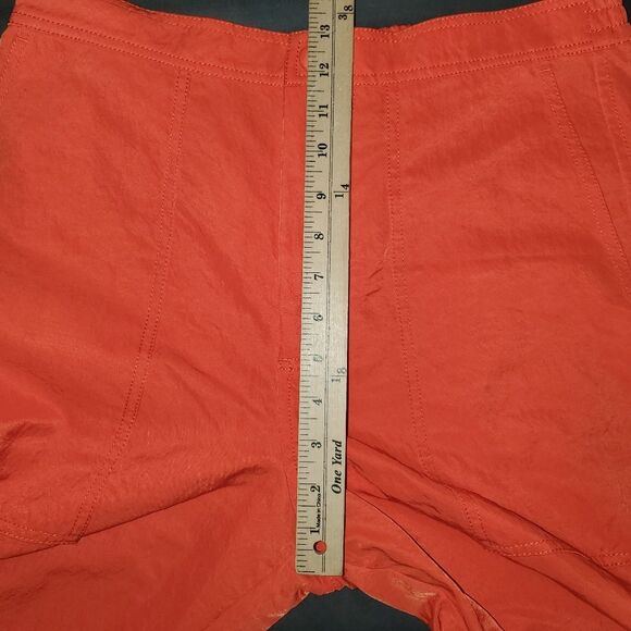 Anthropologie Stella Nova Quinn Utility Pants Orange Relaxed Fit Nylon Medium - Picture 10 of 16